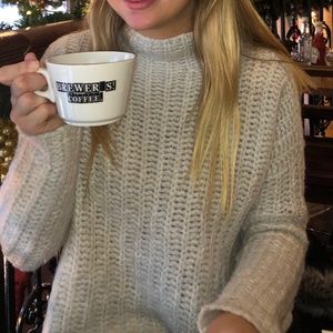 AS SEEN ON BACHELOR fuzzy turtleneck sweater